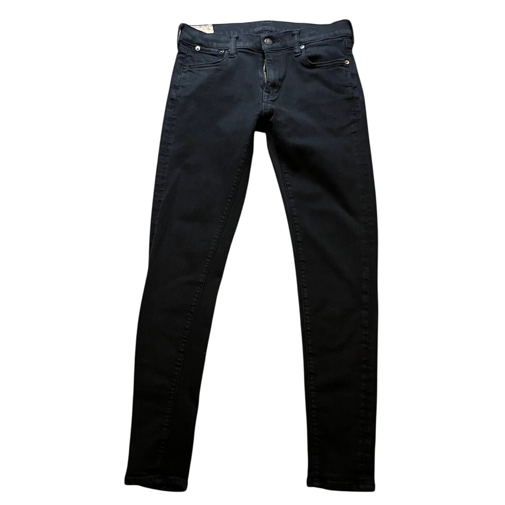 Polo Ralph Lauren Black Slim Pants Womens 29 Preppy Skinny Jeans Very Soft Cozy